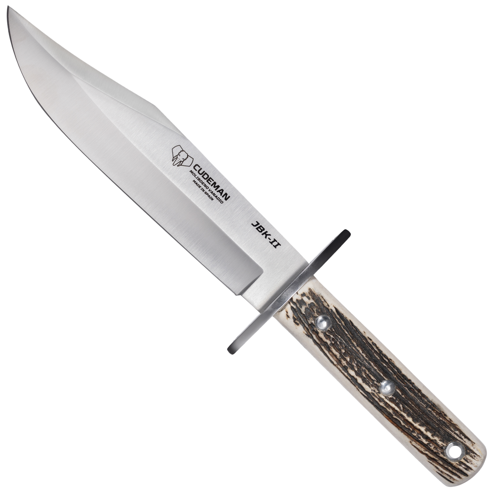 Jean Michel Cazabat Bowie Cosmo 未使用 Bowie Hunting Knife – Deer Antler Handle | Cudeman