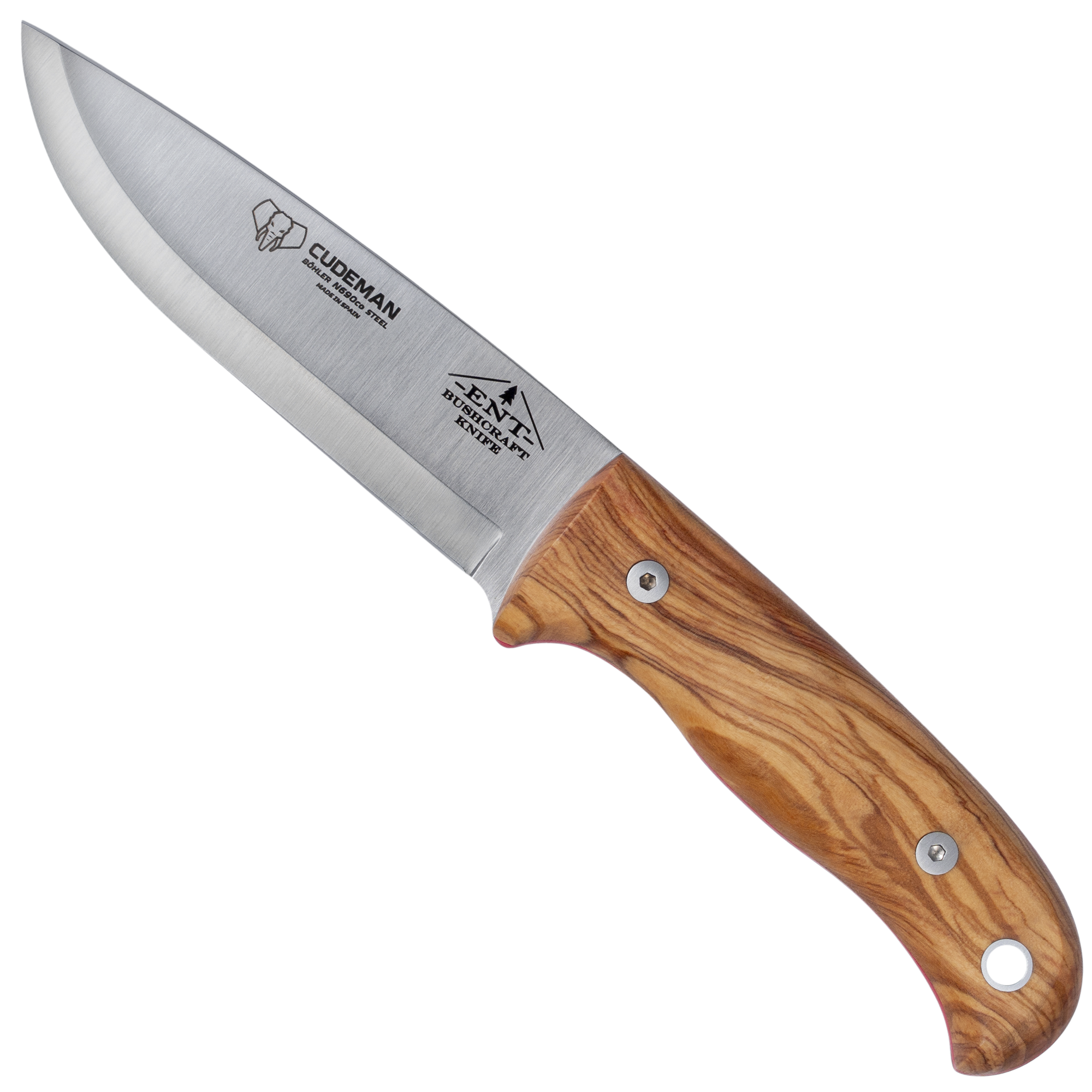 ENT 158 Bushcraft Knife – Olive Wood | Cudeman