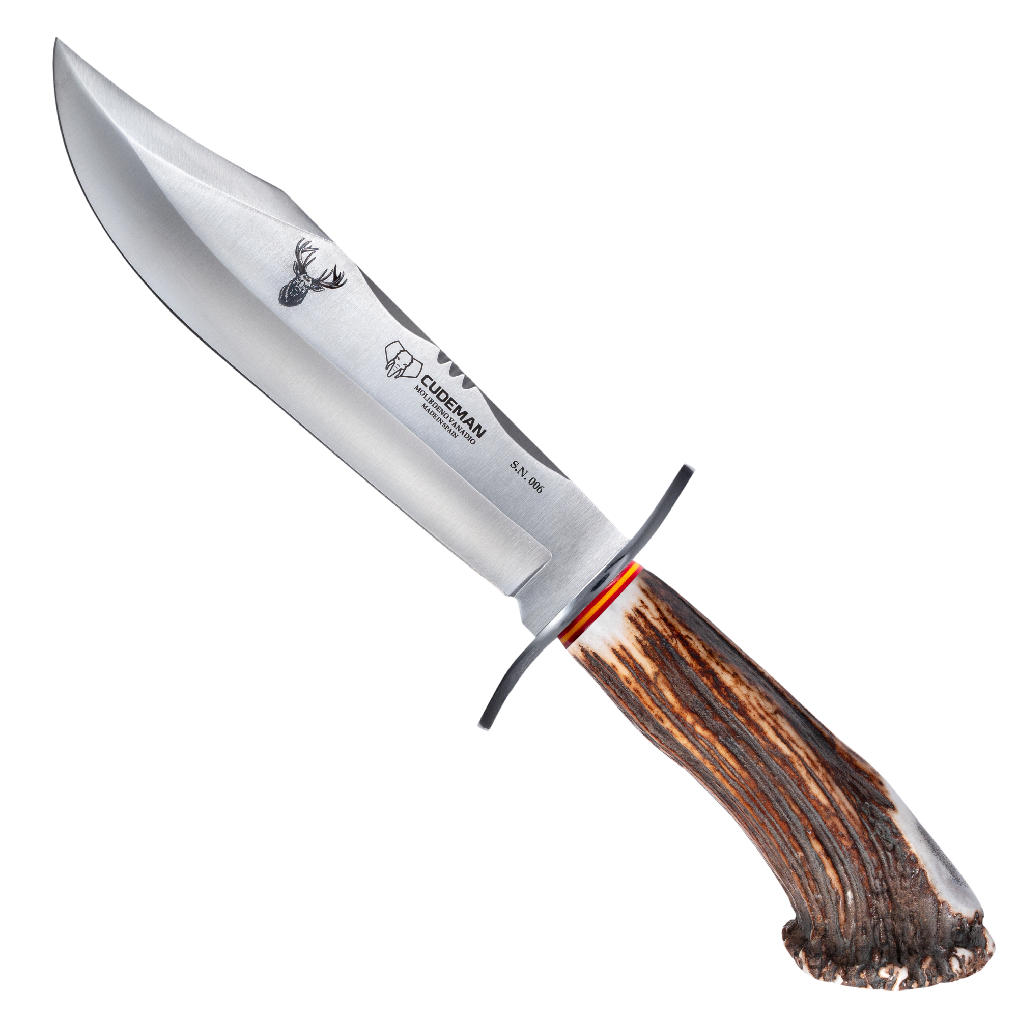 Big Elephant Numbered Bowie Knife Spanish Flag | Cudeman