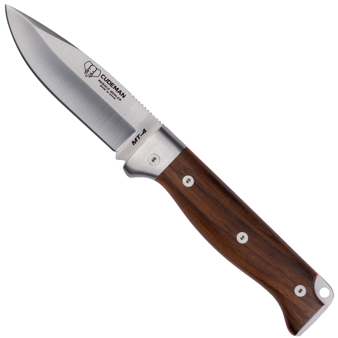 Navaja Cudeman MT-4 abierta con mango de nogal
