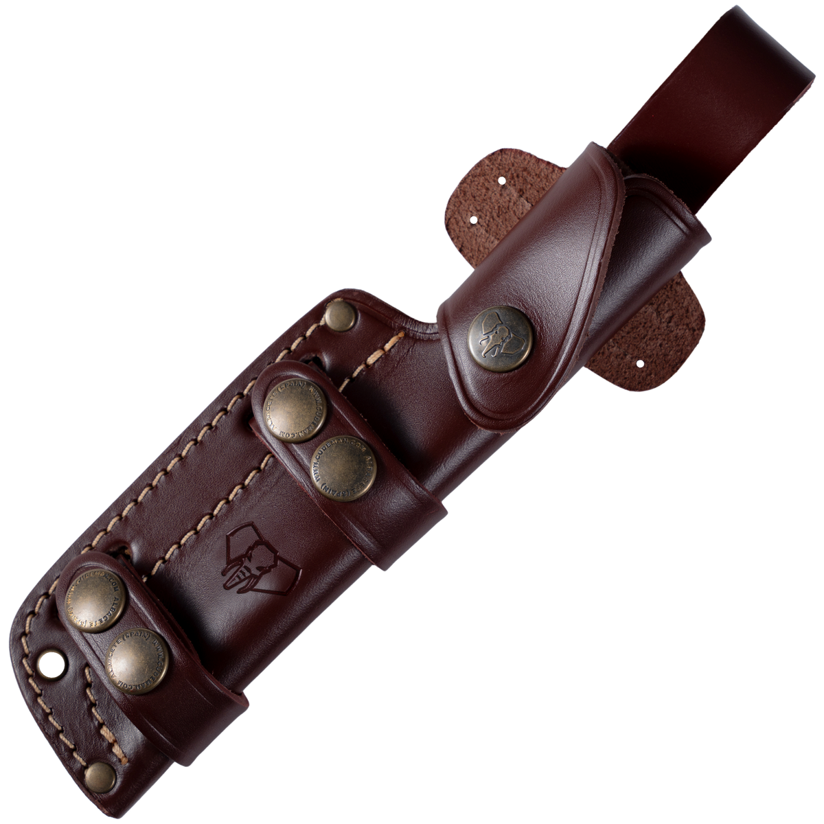 Ness Wolf Bushcraft Knife with Olive Wood Handles | Cudeman